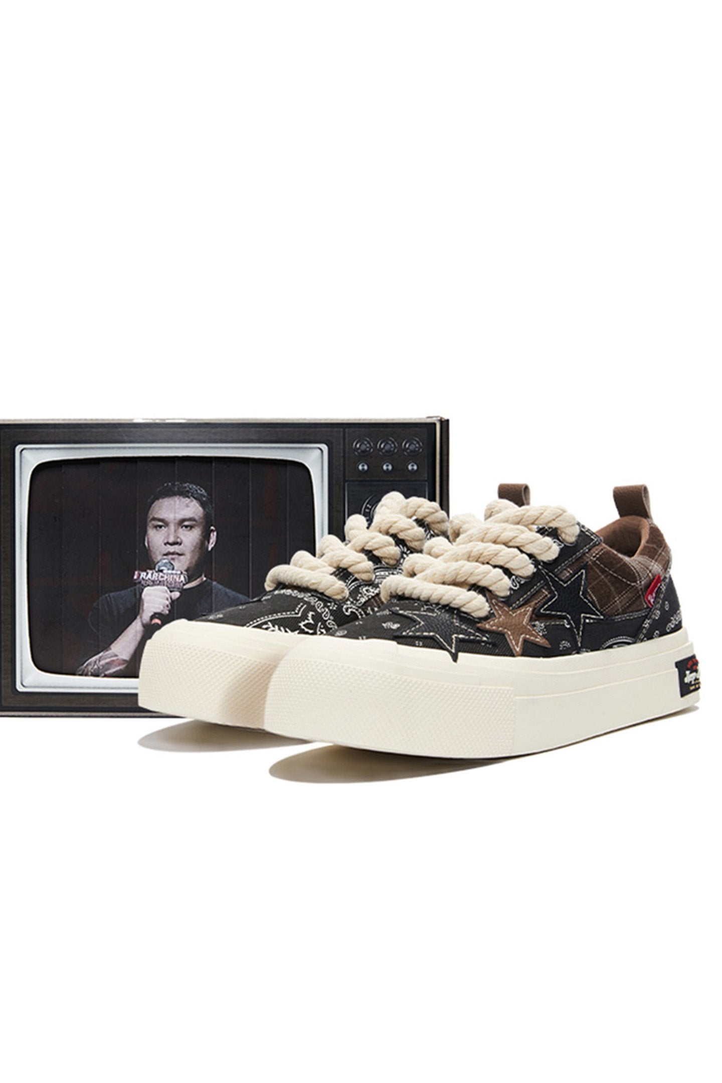 KAALIXTO丨Star Canvas Shoes-Paisley - PSYLOS 1, KAALIXTO丨Star Canvas Shoes-Paisley, Canvas Sneakers, Hype States Sale, PSYLOS 1